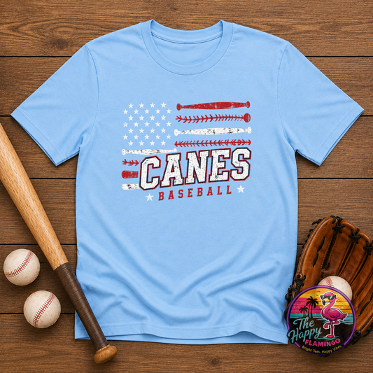 Bella + Canvas White Canes Flag Tee