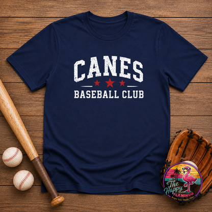 Bella + Canvas White Canes Baseball Tee