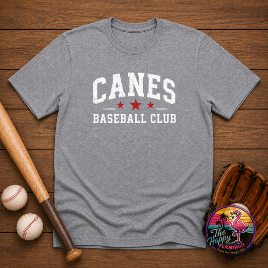 Gildan White Canes Baseball Club Tee