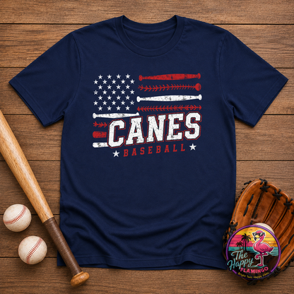Bella + Canvas White Canes Flag Tee