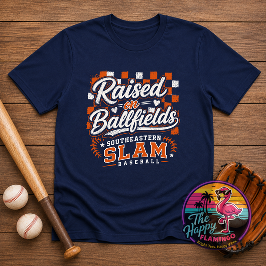 Bella + Canvas Southeastern Slam Raised on Ballfields Tee