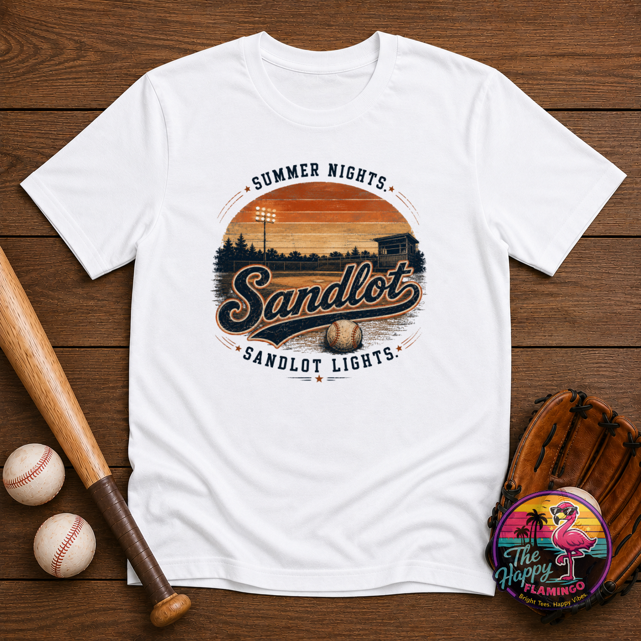 Gildan Summer Nights Sandlot Lights Tee